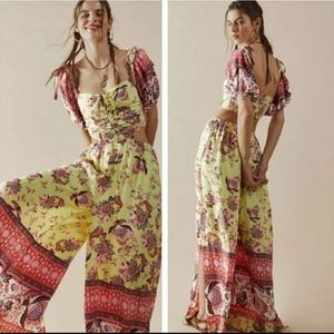 FREE PEOPLE Women's Bali Citrus Skies Jumpsuit
